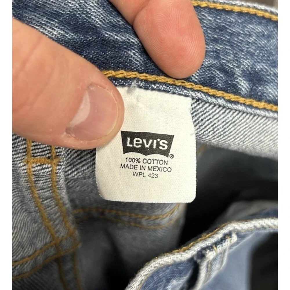 Levis Mens Size 35X34 Blue 501 XX Button Fly Y2k Vintage Denim Jeans (T3)